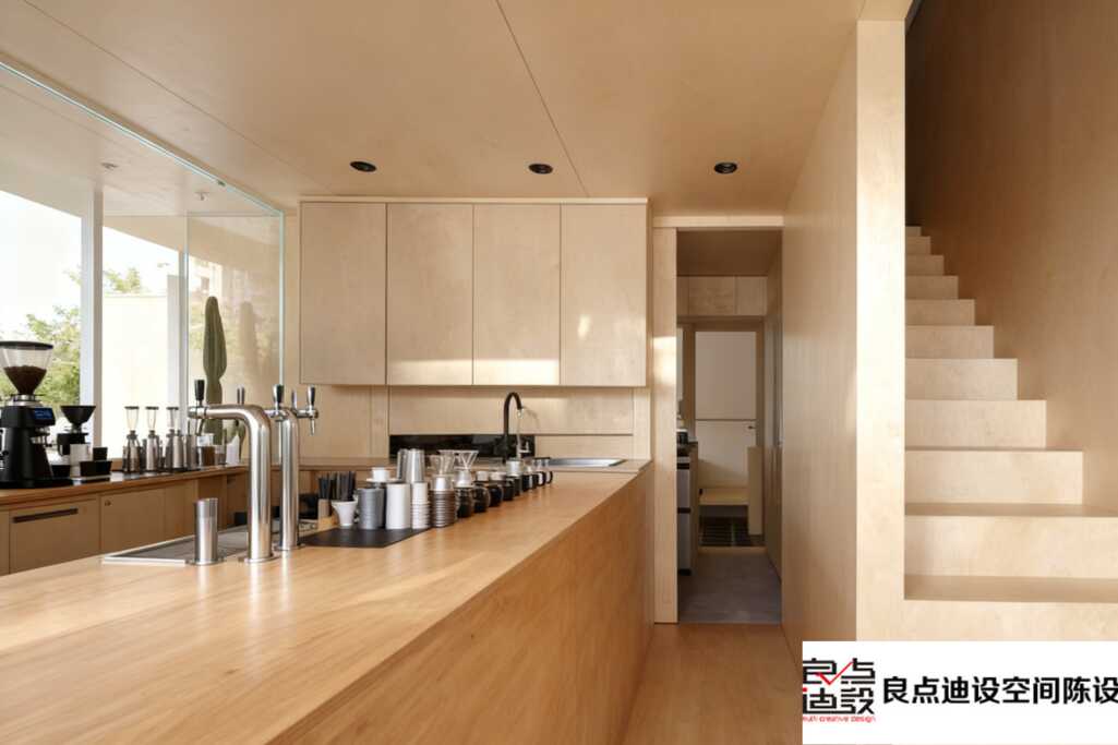 治愈系原木风咖啡店软装设计天花板，想整天窝着的秘密!